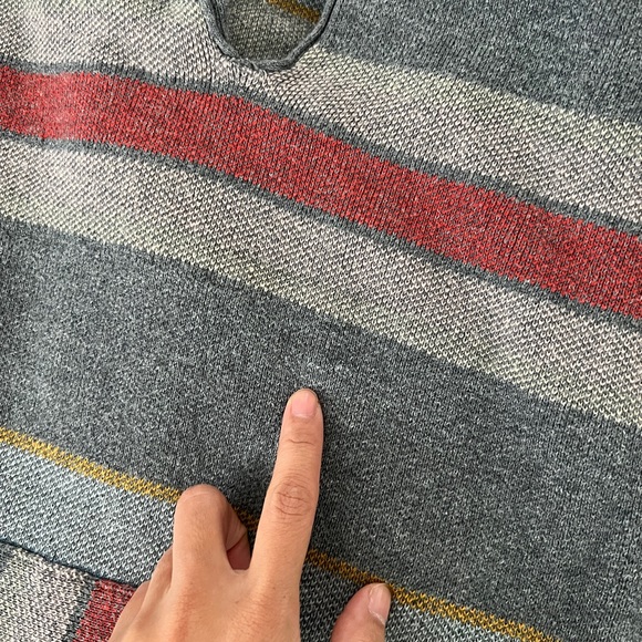 Pendleton Striped Hoodie Cotton Sweater - Picture 8 of 12